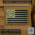 Tactical 1776 America 250th Flag Patch | Made in USA | VELCRO® Brand Hook Backing