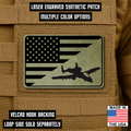 A-10 Warthog American Flag Morale Patch | Made in USA | VELCRO® Brand Hook Backing