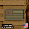 Subdued FDE Tactical American Flag Patch | Made in USA | VELCRO® Brand Hook Backing