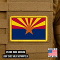 Arizona State Flag Patch 2"x3" Hook & Loop | Made in USA | Pro-Print Full Color & Tactical Options