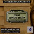 Claymore Mine “Front Toward Enemy” Funny Morale Patch | Made in USA | VELCRO® Brand Hook Backing