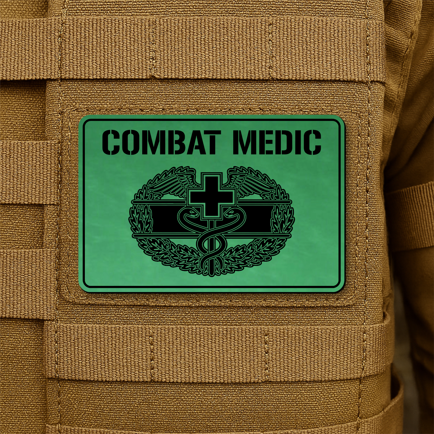 Army Combat Medic Morale Patch – 2” x 3” Hook & Loop | Made in USA