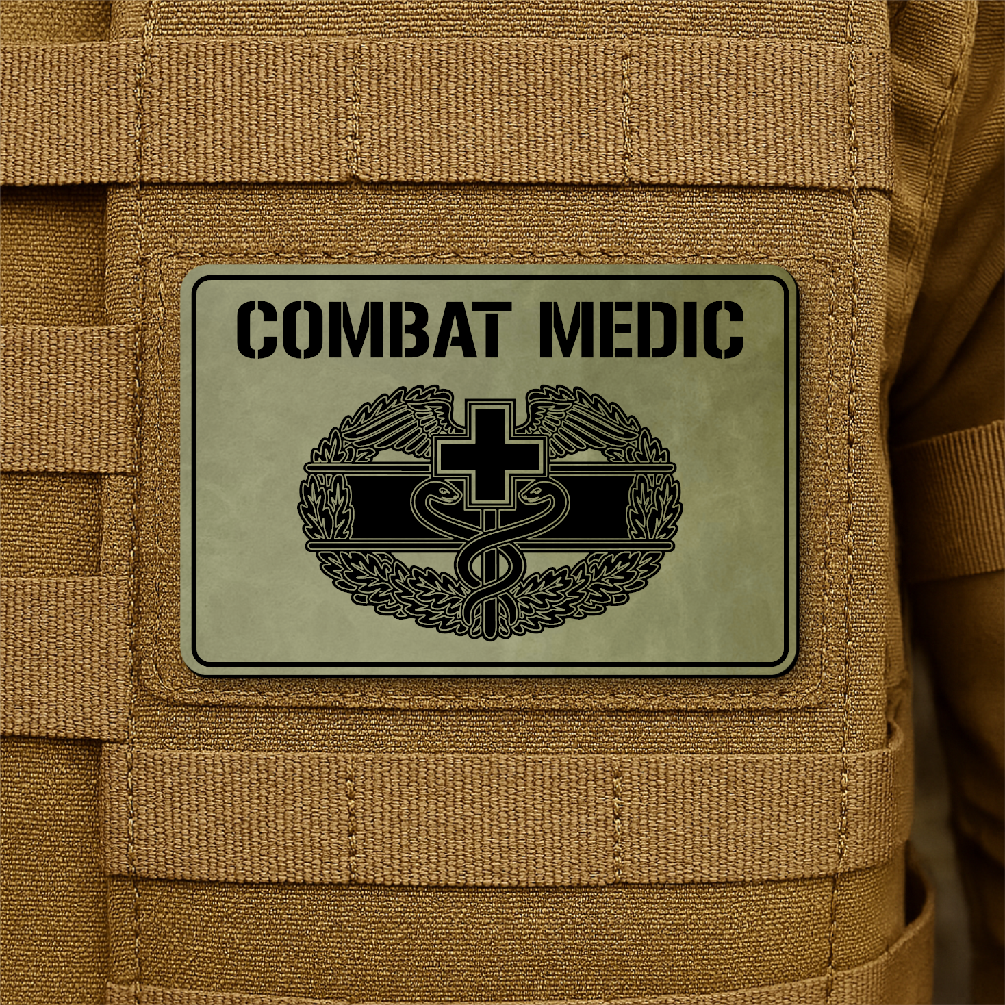Army Combat Medic Morale Patch – 2” x 3” Hook & Loop | Made in USA