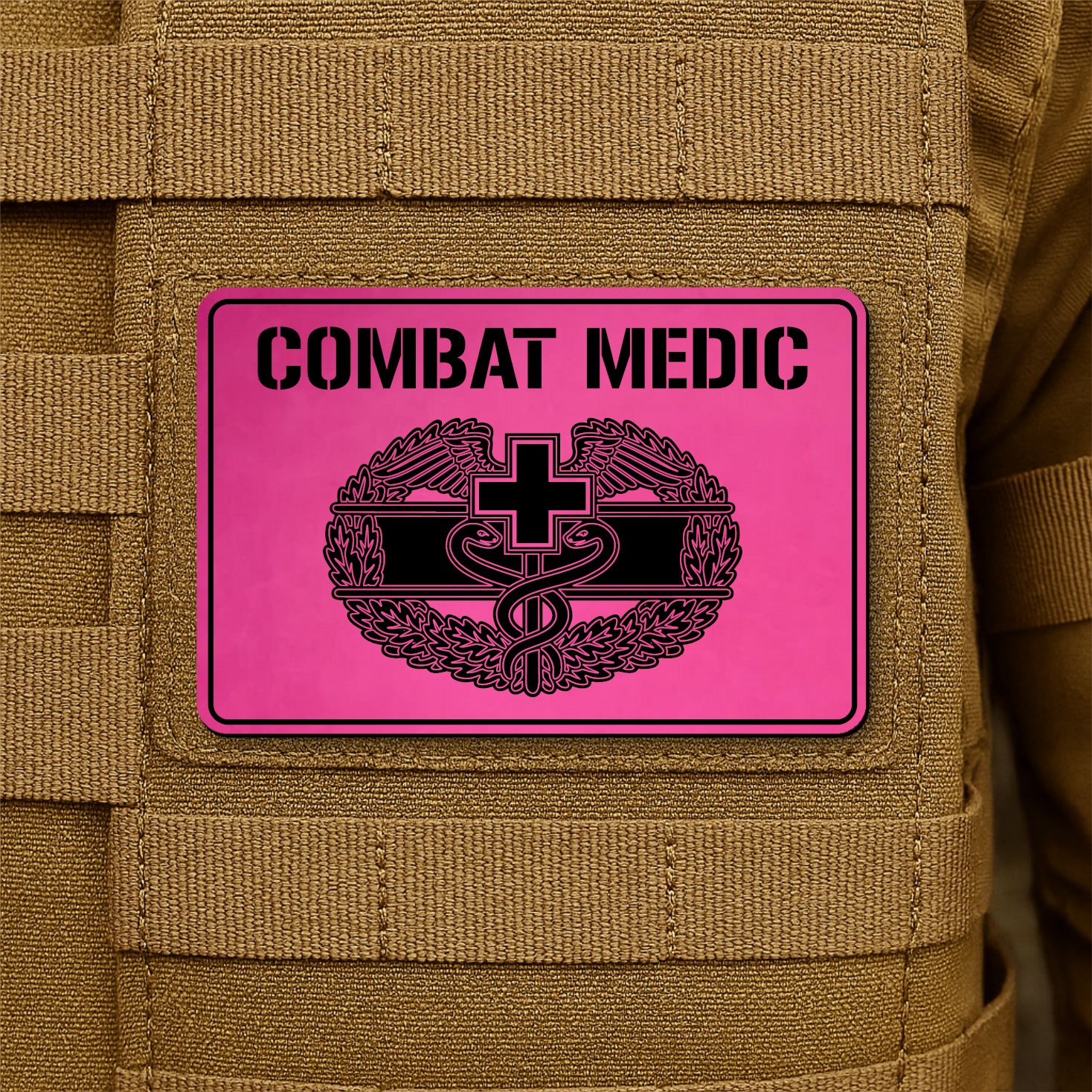 Army Combat Medic Morale Patch – 2” x 3” Hook & Loop | Made in USA