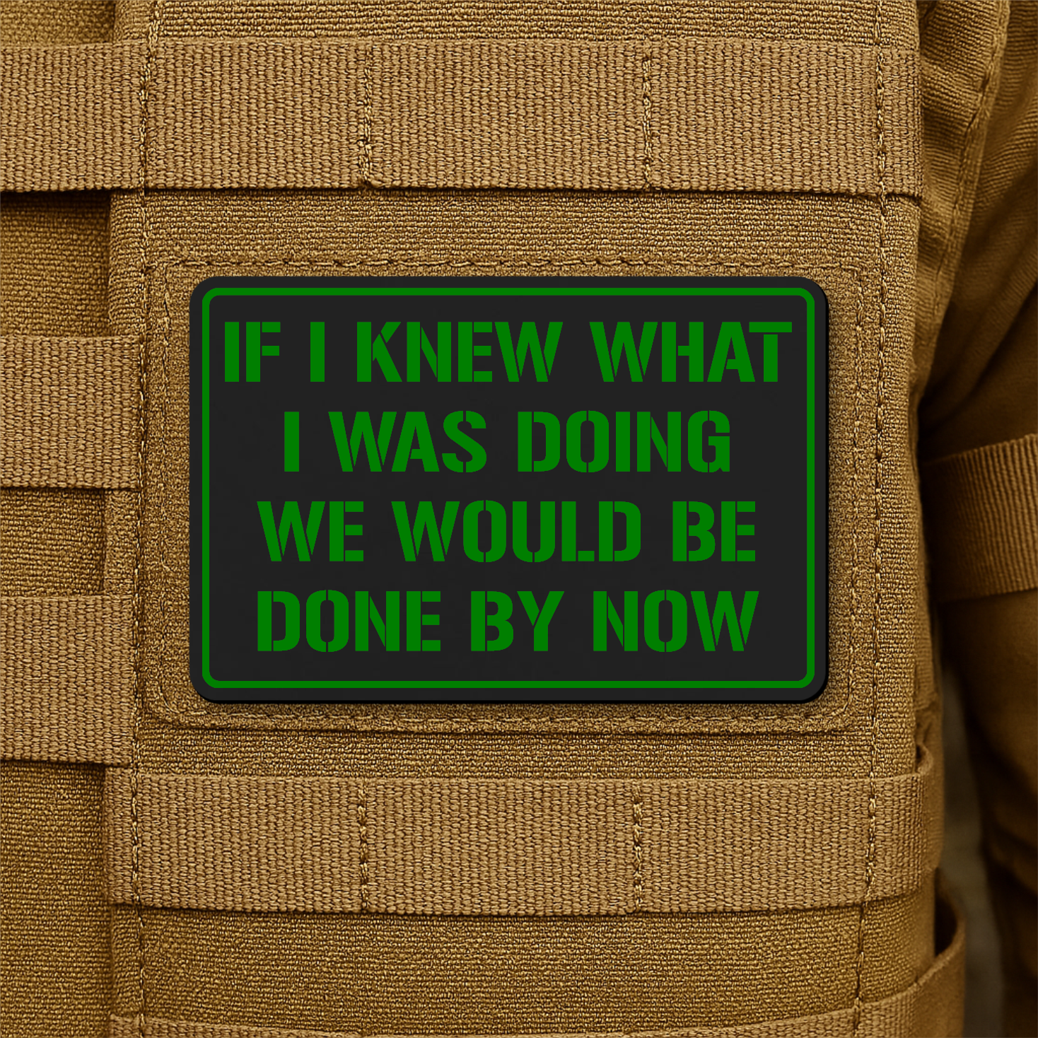 I Don't Know What I'm Doing Funny Morale Patch 2"x3" Hook & Loop | Made in USA