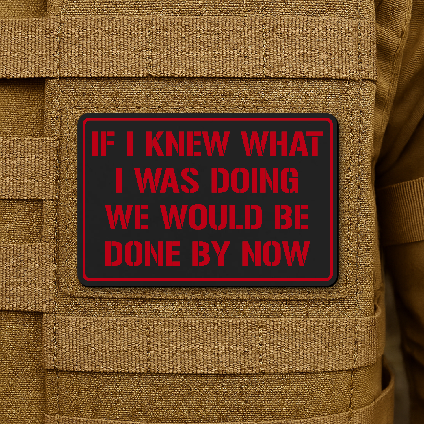 I Don't Know What I'm Doing Funny Morale Patch 2"x3" Hook & Loop | Made in USA