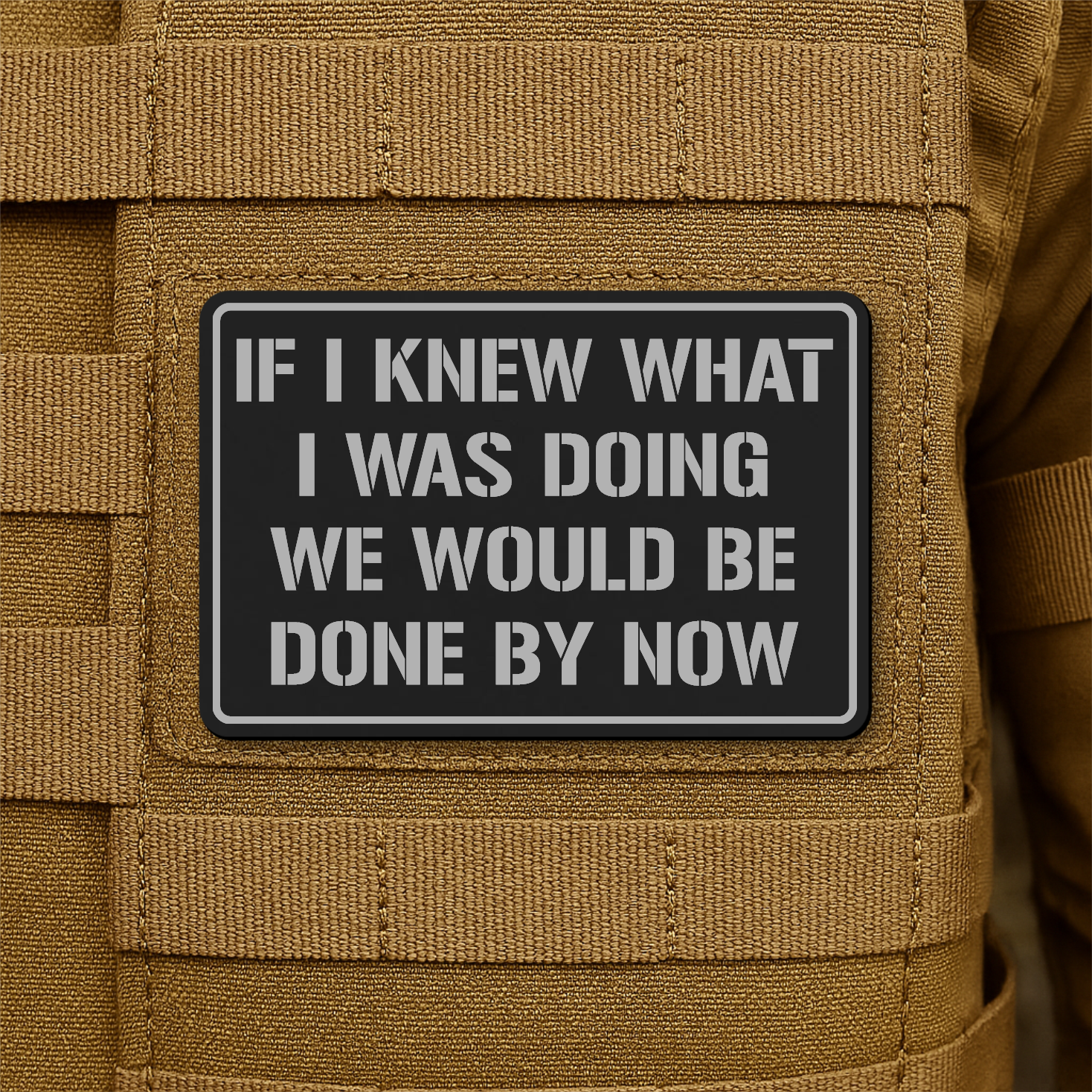 I Don't Know What I'm Doing Funny Morale Patch 2"x3" Hook & Loop | Made in USA