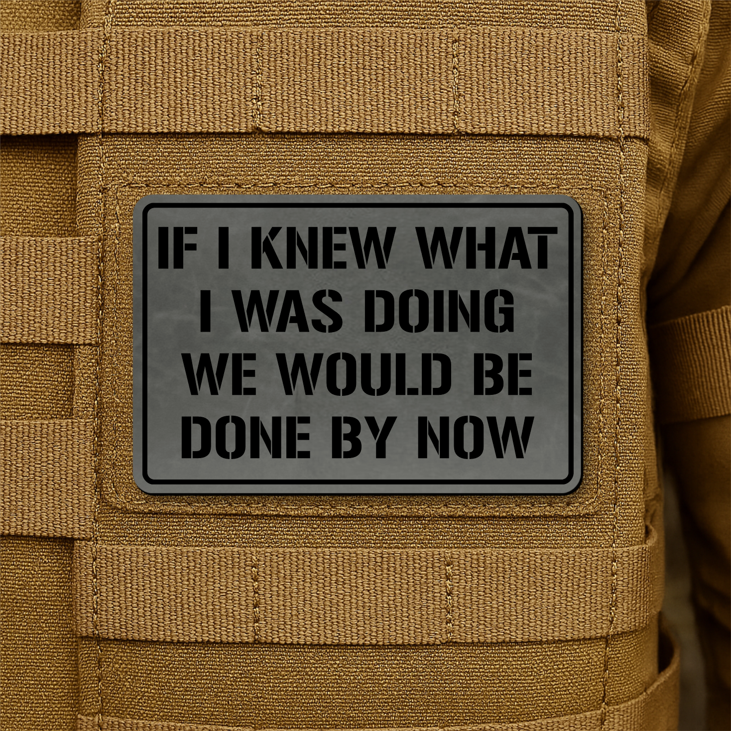 I Don't Know What I'm Doing Funny Morale Patch 2"x3" Hook & Loop | Made in USA