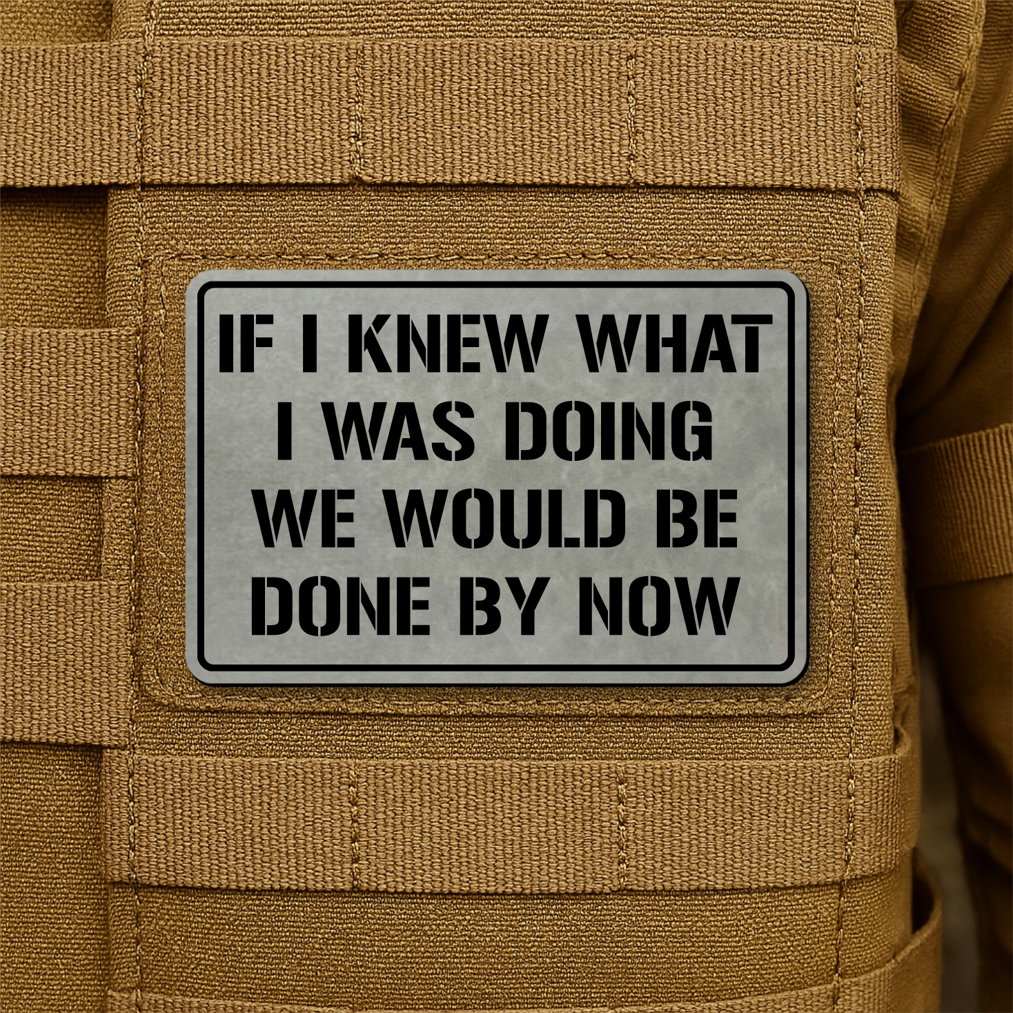 I Don't Know What I'm Doing Funny Morale Patch 2"x3" Hook & Loop | Made in USA