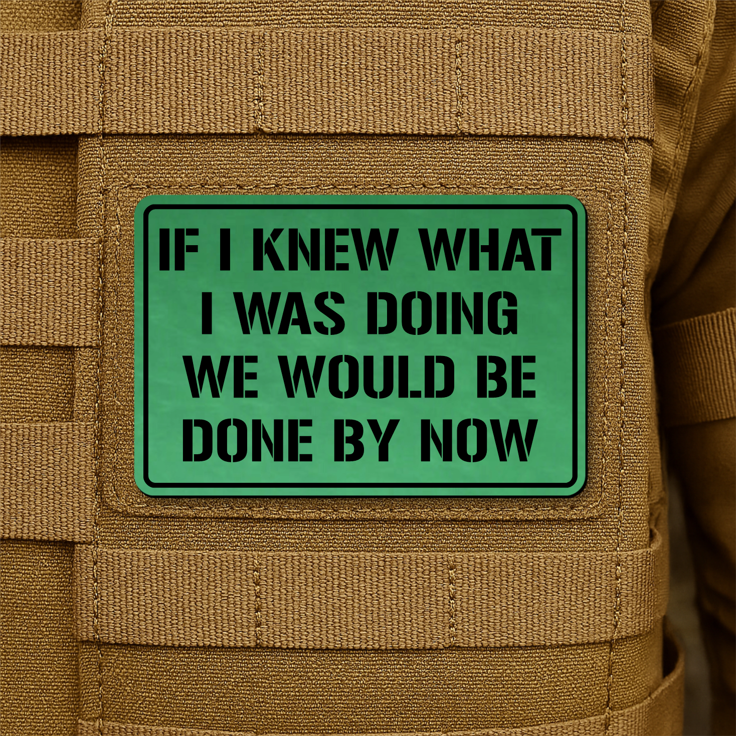 I Don't Know What I'm Doing Funny Morale Patch 2"x3" Hook & Loop | Made in USA