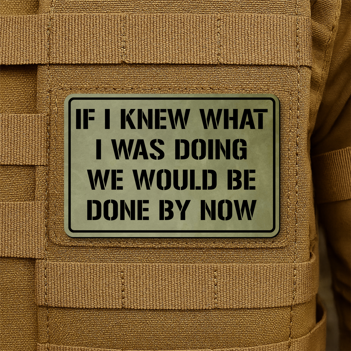 I Don't Know What I'm Doing Funny Morale Patch 2"x3" Hook & Loop | Made in USA