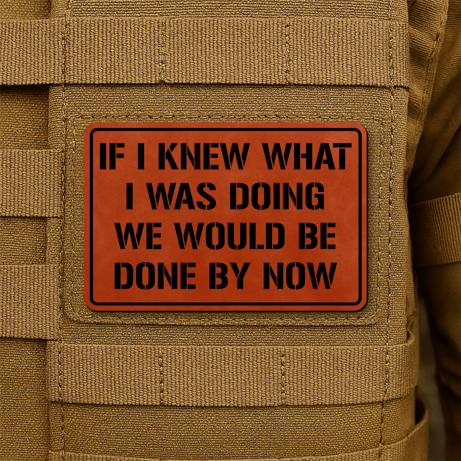 I Don't Know What I'm Doing Funny Morale Patch 2"x3" Hook & Loop | Made in USA