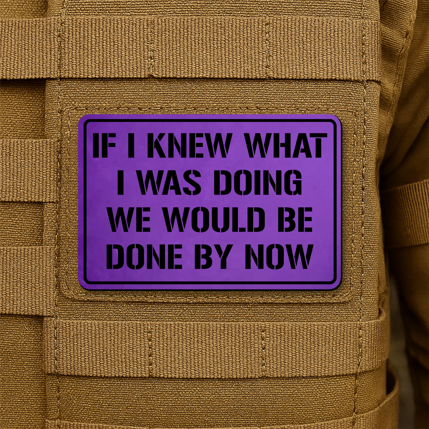 I Don't Know What I'm Doing Funny Morale Patch 2"x3" Hook & Loop | Made in USA