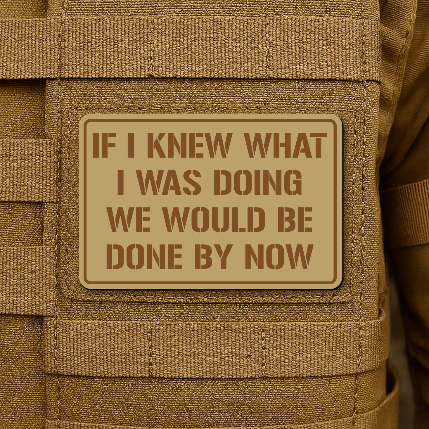I Don't Know What I'm Doing Funny Morale Patch 2"x3" Hook & Loop | Made in USA