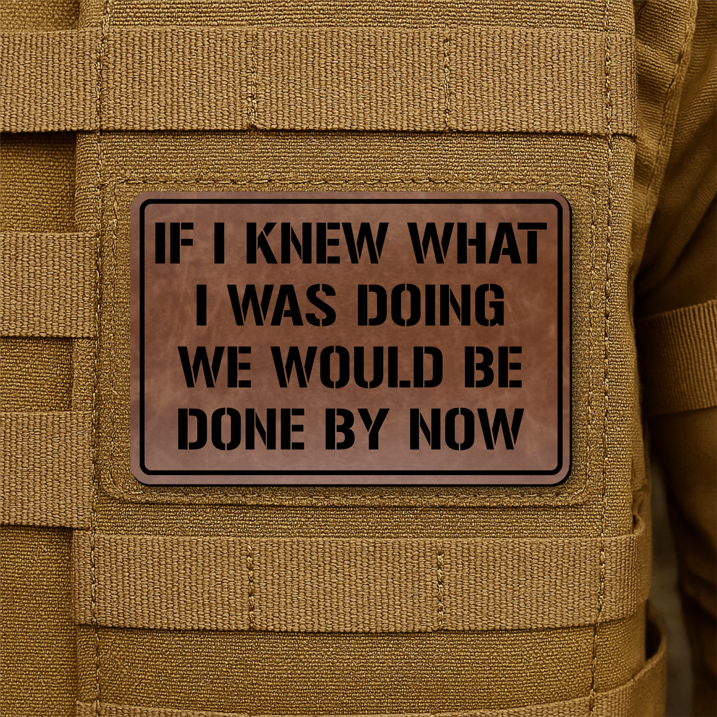 I Don't Know What I'm Doing Funny Morale Patch 2"x3" Hook & Loop | Made in USA