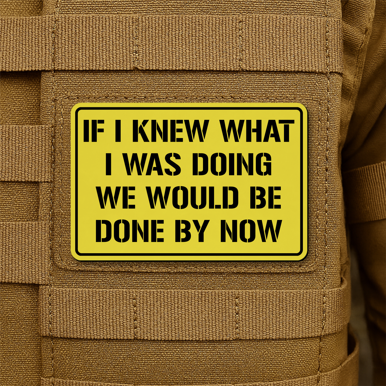 I Don't Know What I'm Doing Funny Morale Patch 2"x3" Hook & Loop | Made in USA