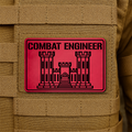 Combat Engineer Morale Patch 2"x3" Hook & Loop | Made in USA