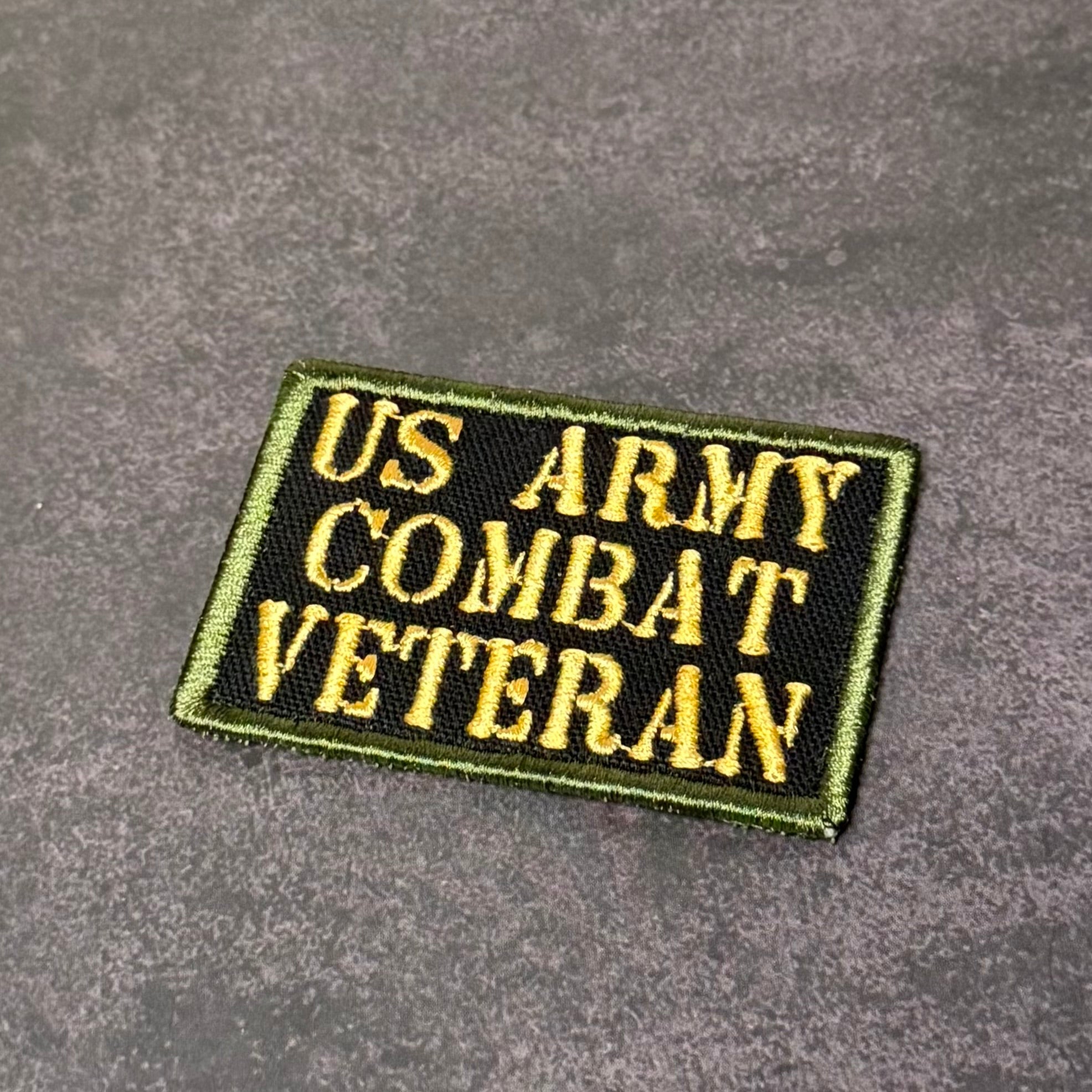 Army Combat Veteran Morale Patch | Made in USA | VELCRO® Brand Hook Backing