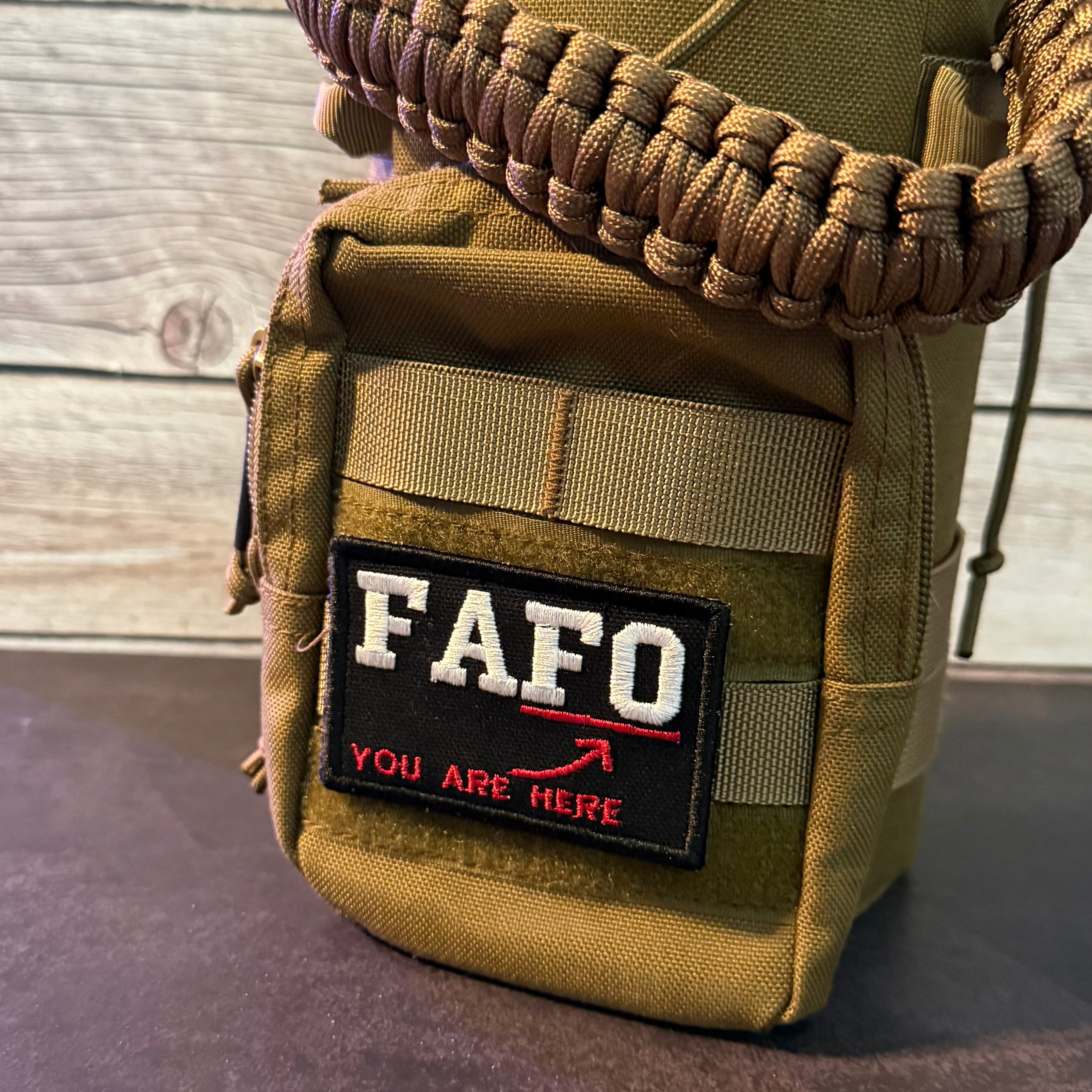 FAFO Funny Morale Patch | Made in USA | VELCRO® Brand Hook Backing