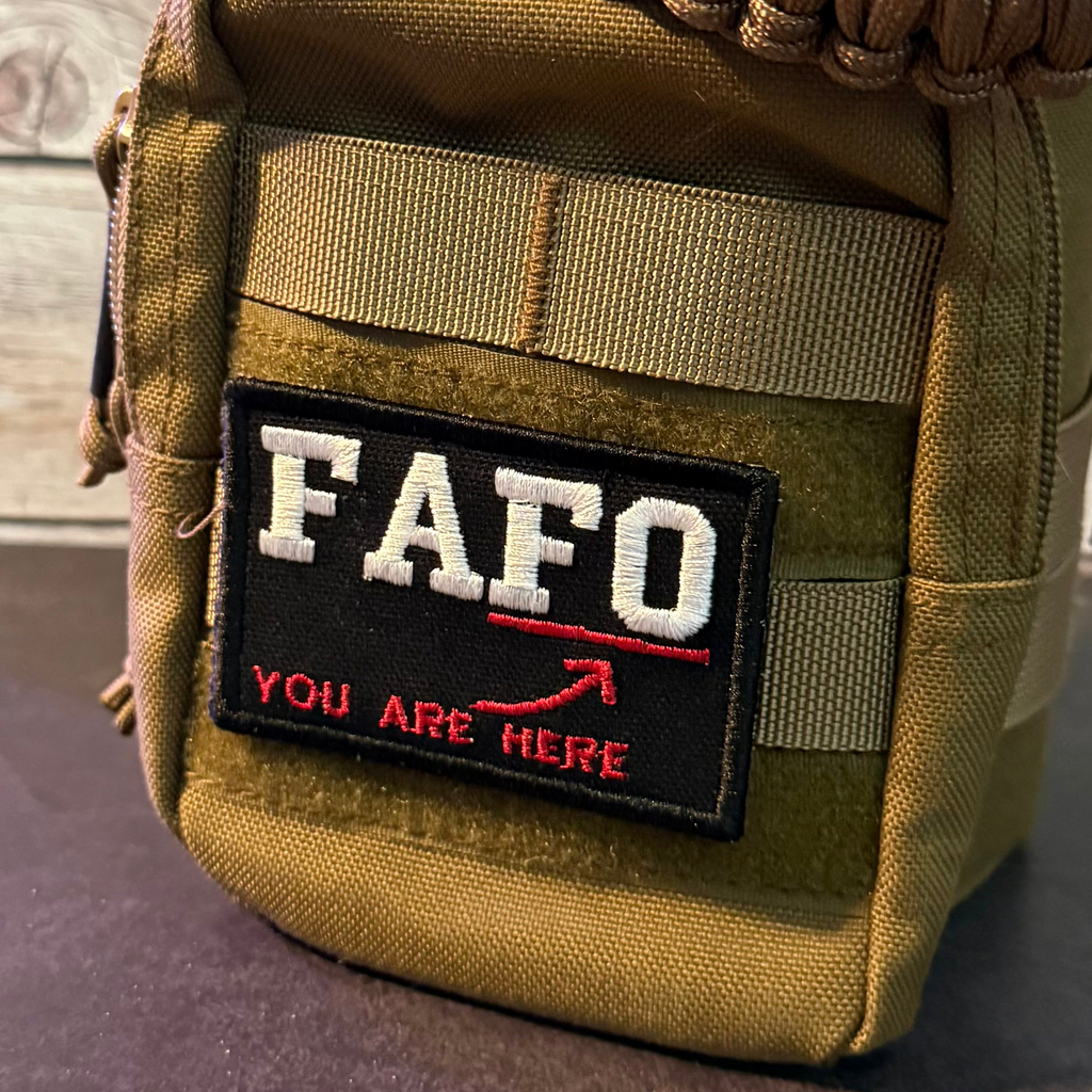 FAFO Funny Morale Patch | Made in USA | VELCRO® Brand Hook Backing