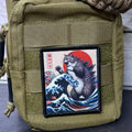 Catzilla Funny Cat Morale Patch | Made in USA | VELCRO® Brand Hook Backing