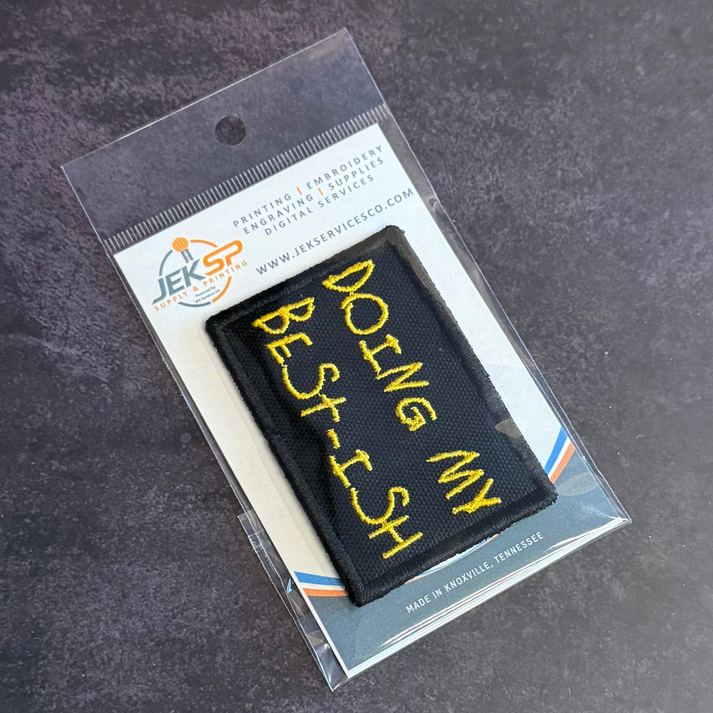 Doing My Best-ish Funny Morale Patch | Made in USA | VELCRO® Brand Hook Backing