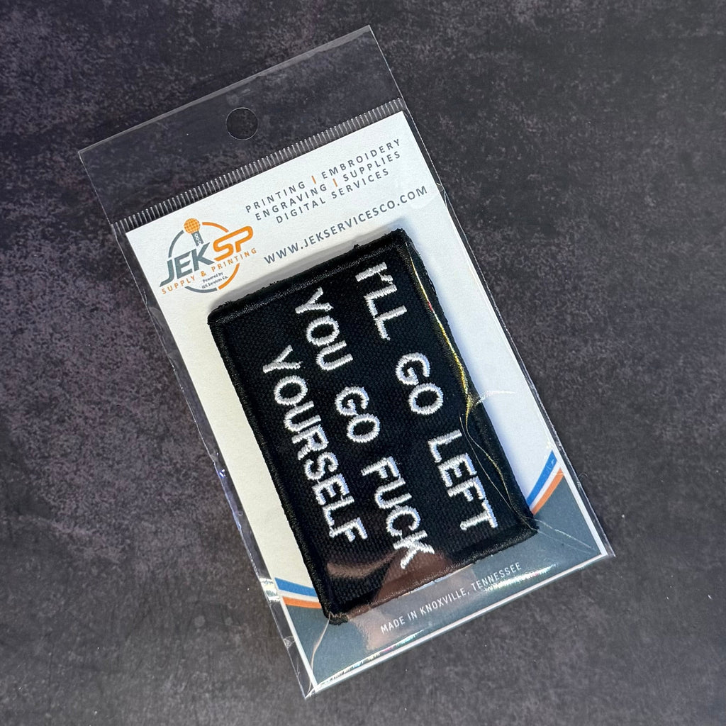 Go F*ck Yourself Funny Morale Patch | Made in USA | VELCRO® Brand Hook Backing