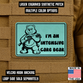 Intensive Care Bear Funny Nurse Morale Patch 2"x3" Hook & Loop | Made in USA