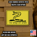 No Step On Snek Funny Morale Patch 2"x3" Hook & Loop | Made in USA