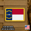 North Carolina State Flag Patch 2"x3" Hook & Loop | Made in USA | Pro-Print Full Color & Tactical Options